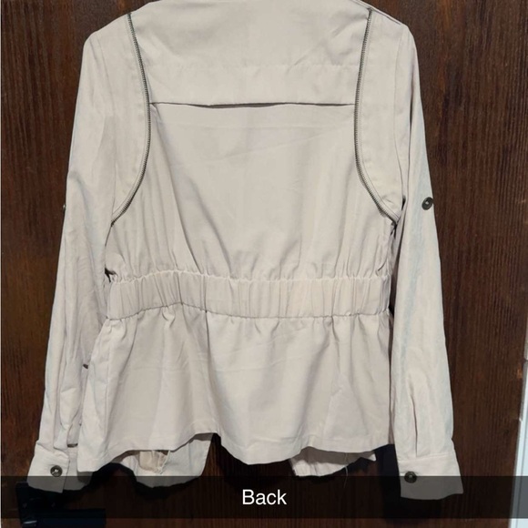 H&M Light Beige Utility Jacket - Picture 2 of 2